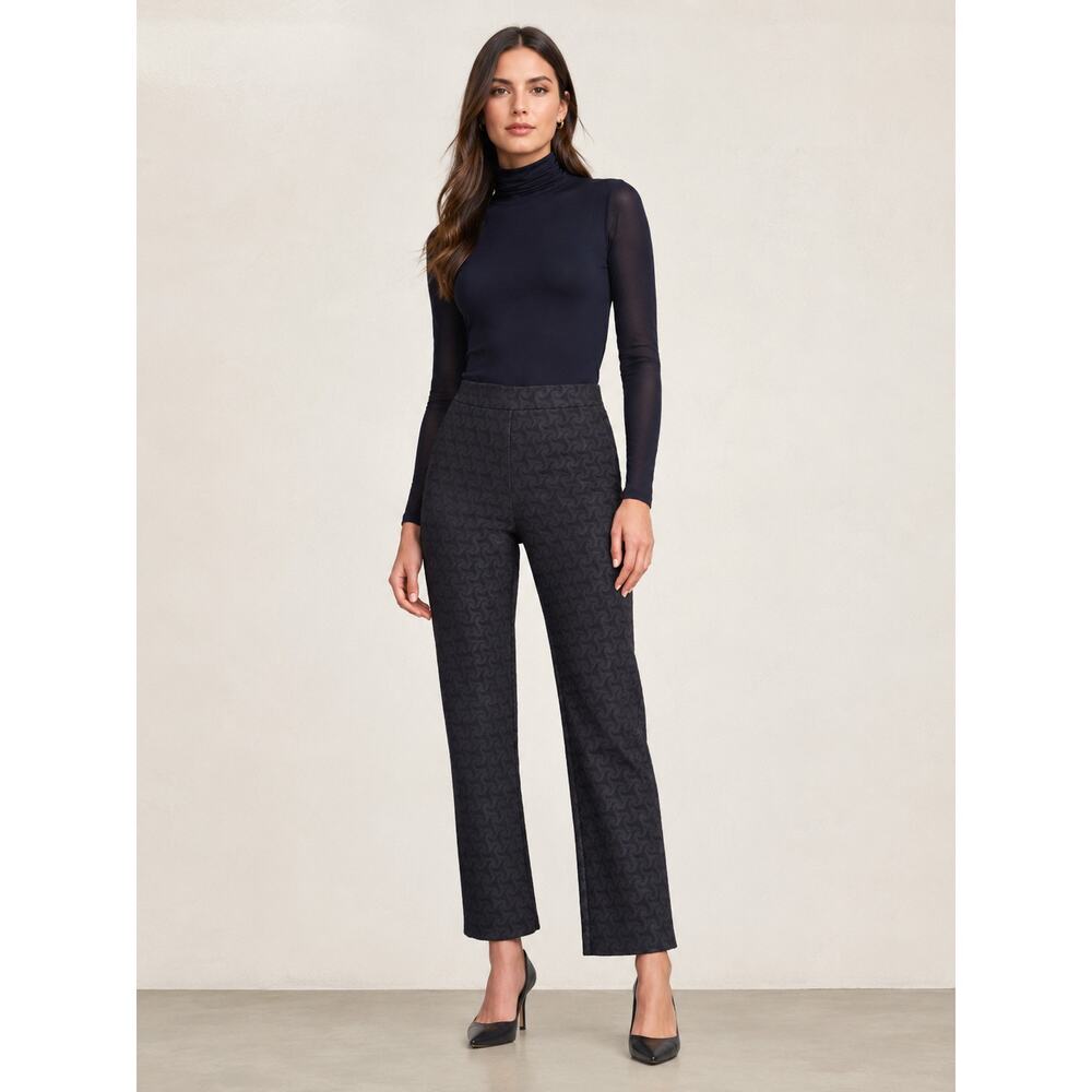 Chiara Boni La Petite Robe Petronilla Lace Skinny Pants Navy Blue IT 46 US 10